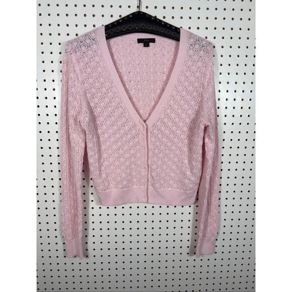 J.Crew Sweaters - J.Crew V-neck pointelle cardigan sweater size M